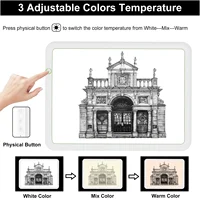 8000Lux A3 Light Box Drawing Board with 3500mAH Battery, 6 dimming Levels and 3 Color temperatures Light Table for Sketching - Image 3
