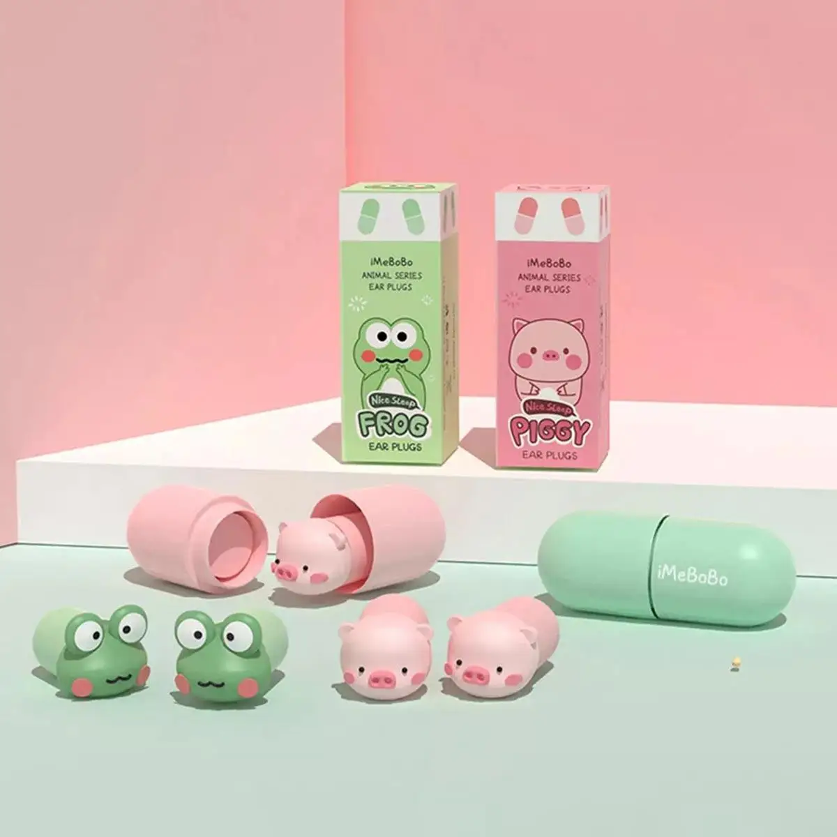 

Travel Cute Silicone Ear Plugs Sound Insulation Ear Protection Earplugs Anti Noise Sleeping Outdoor Camping Travel Accessories