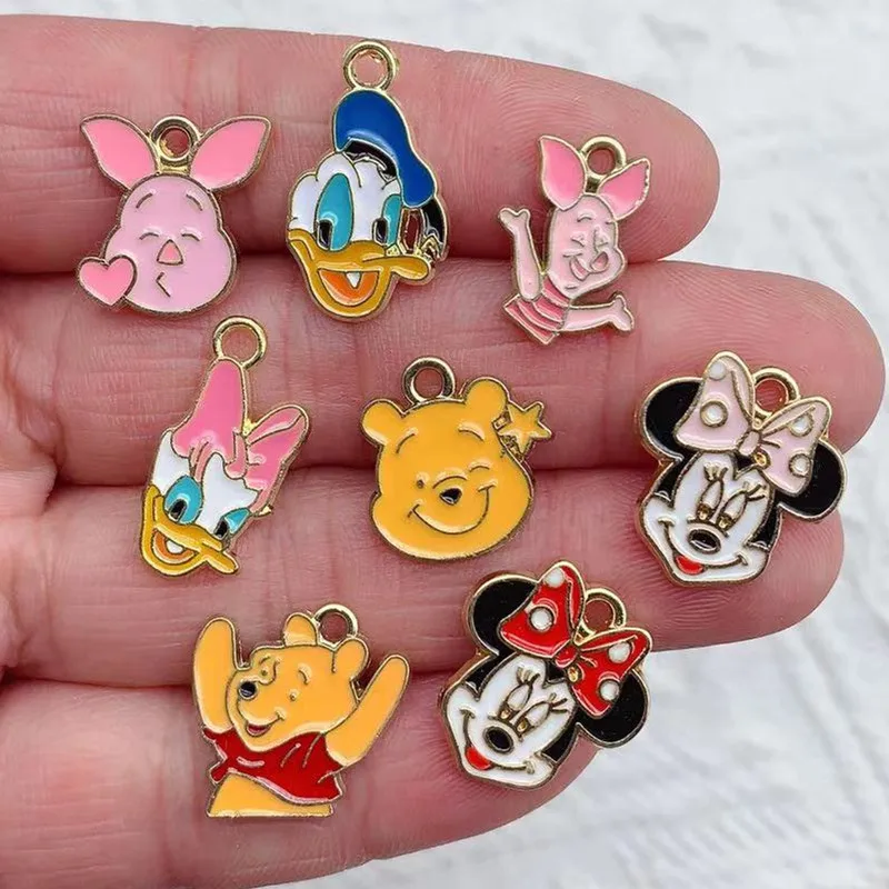 10pcs/lot Cartoon Animal Charms for Jewelry Making Enamel Bee Dog Cow  Charms Pendants for DIY Necklaces Earrings Gifts - AliExpress