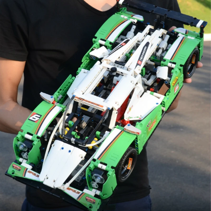 1219 Pezzi Serie Tecnica 24 Ore Di Blocchi Di Costruzione Per Auto Da Corsa Modello Adatto A 42039 Mattoni Giocattoli Regalo Per Ragazzo