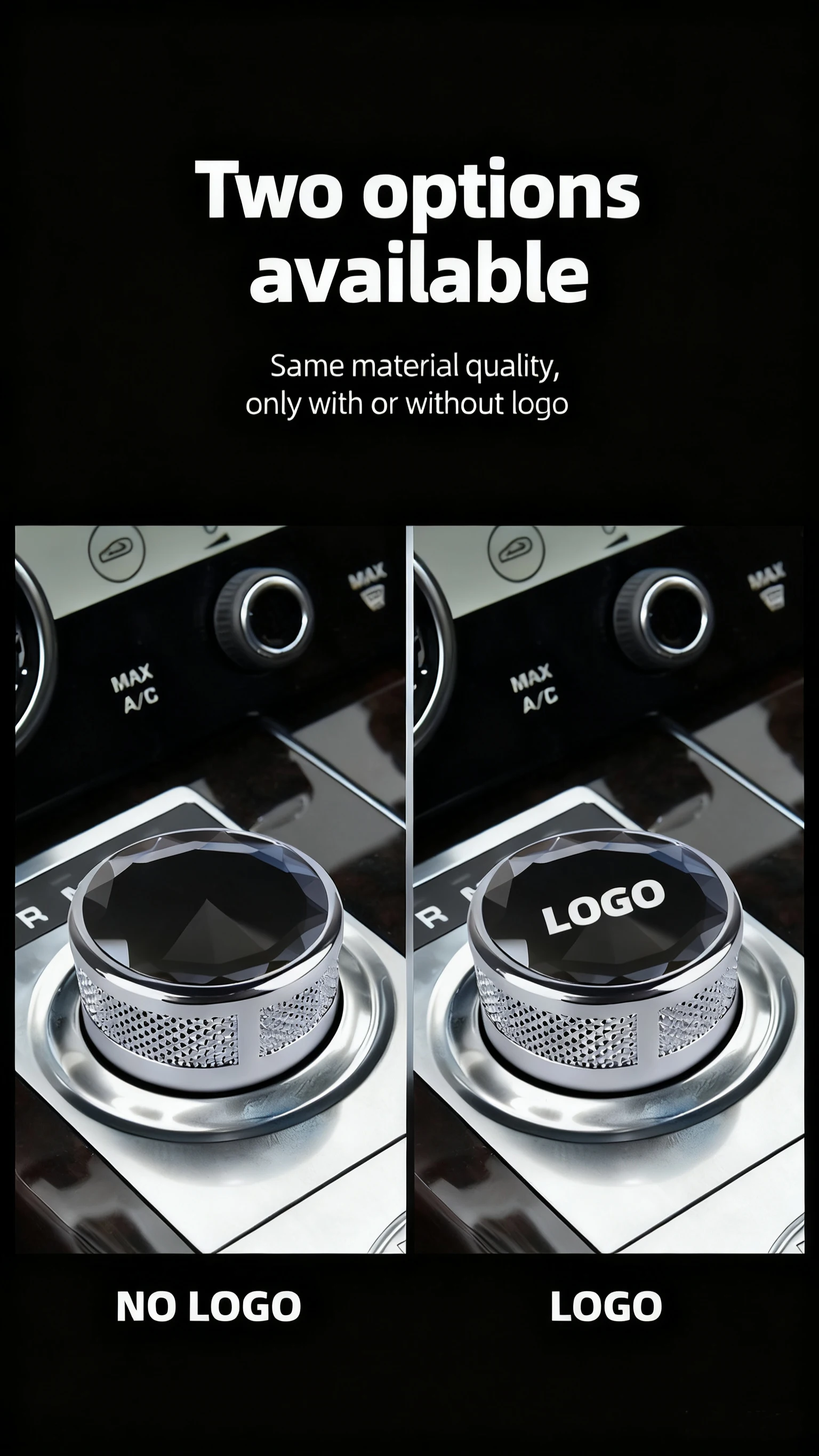 Crystal shift knob, suitable for Range Rover, Executive, Evoque, Star Pulse, Cry