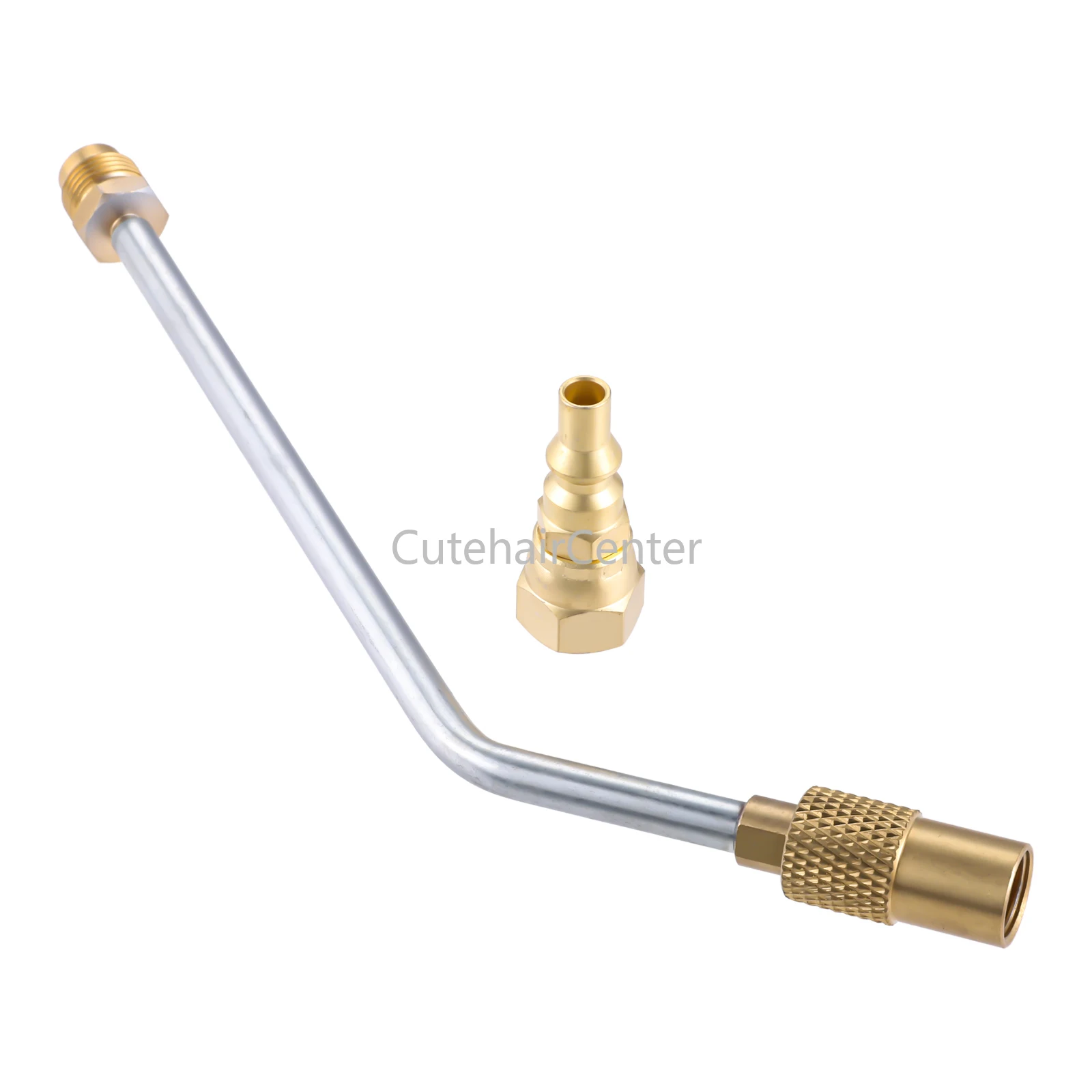 1set 10" Extension Propane 135&deg; Elbow Safety Pipe Adapter Connection +1/4" Quick Connect Plug for Blackstone 17" & 22" Griddle