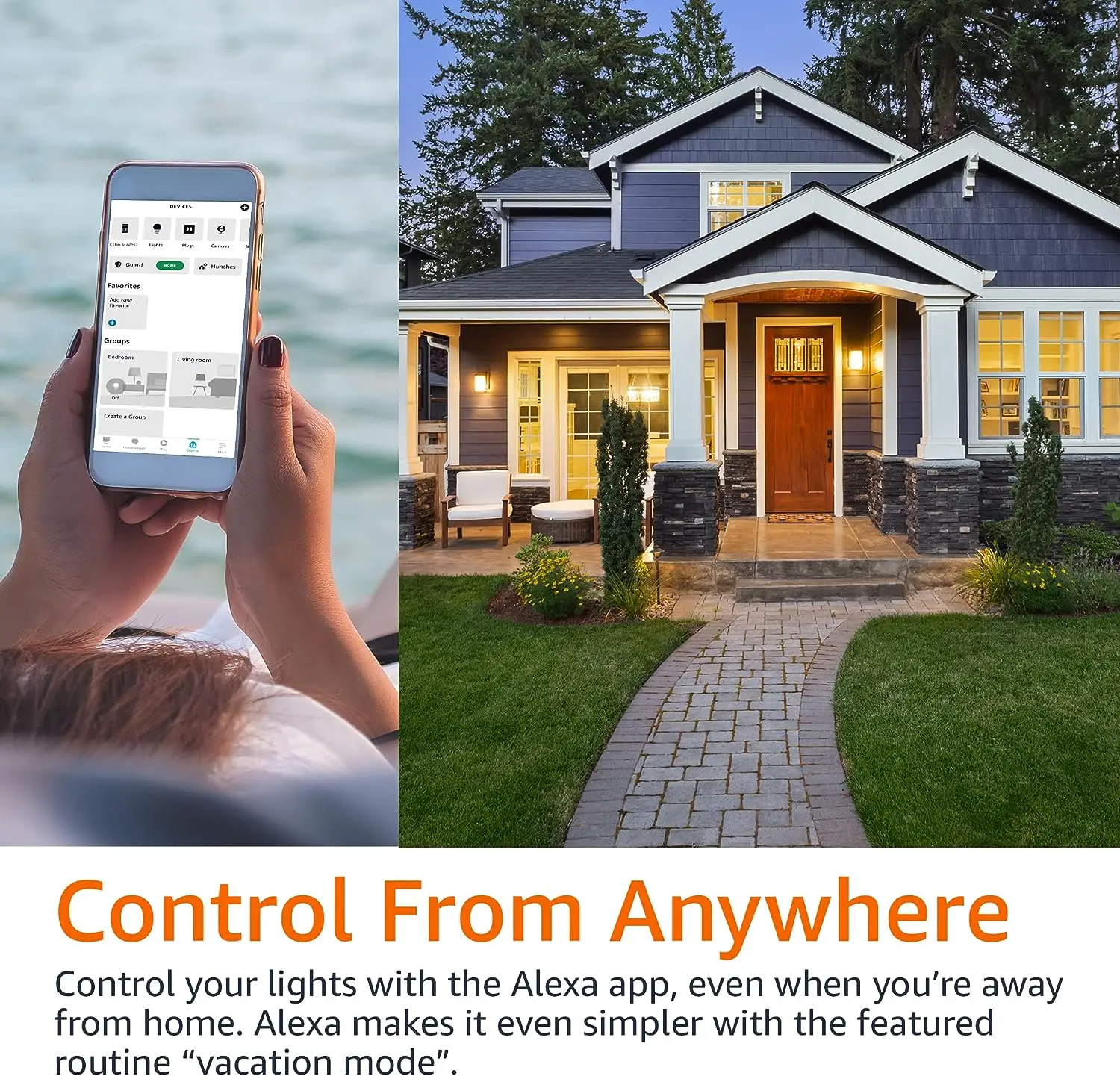 60W Replace A19/A60 Color LED Smart Bulb Light Connects to WiFi Control with Voice or App Activate with Motion Matter Compatible smart led light bulbs