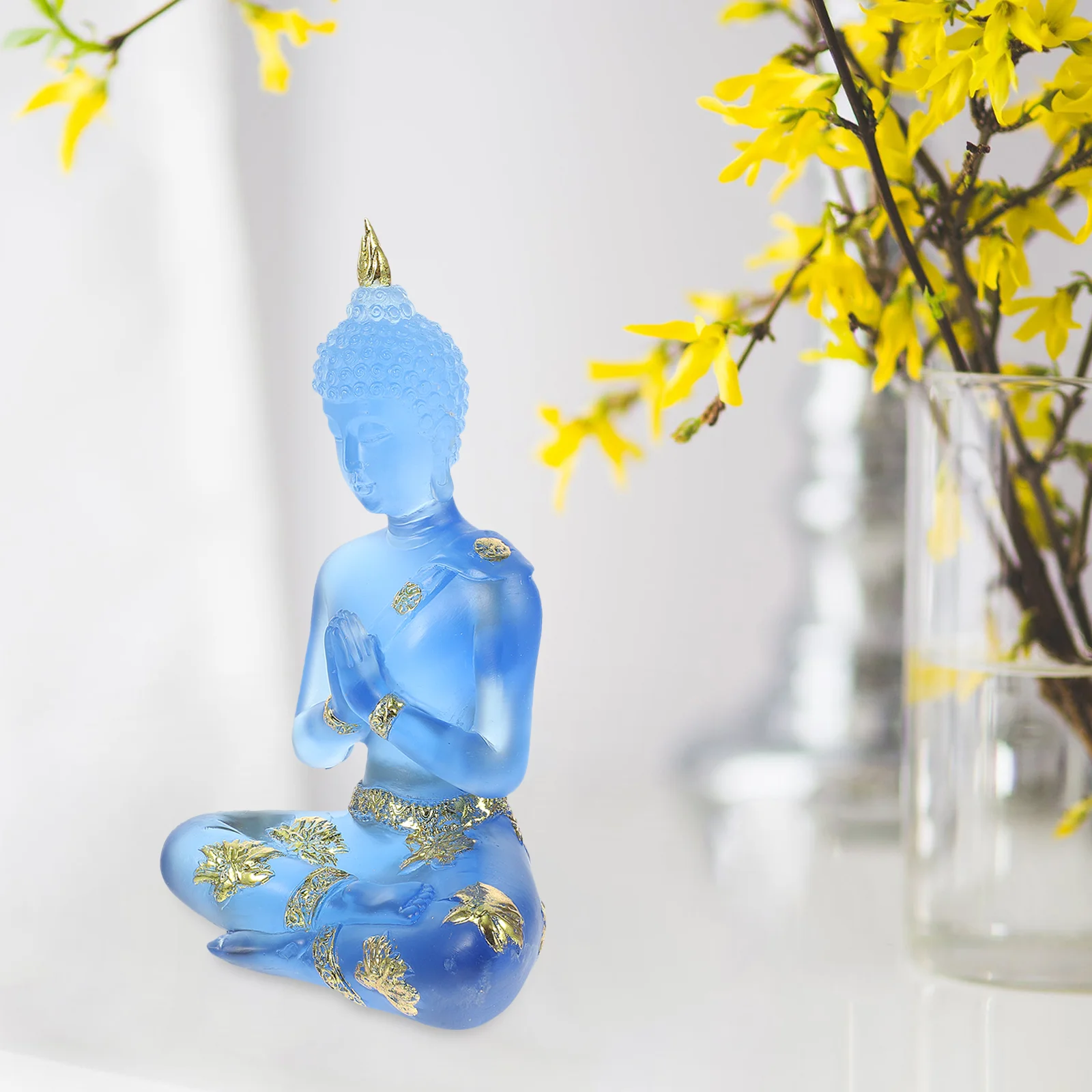 

Water Glass Resin Paste Gold Leaf Ornaments Decoration for Living Room Upholstery Trim