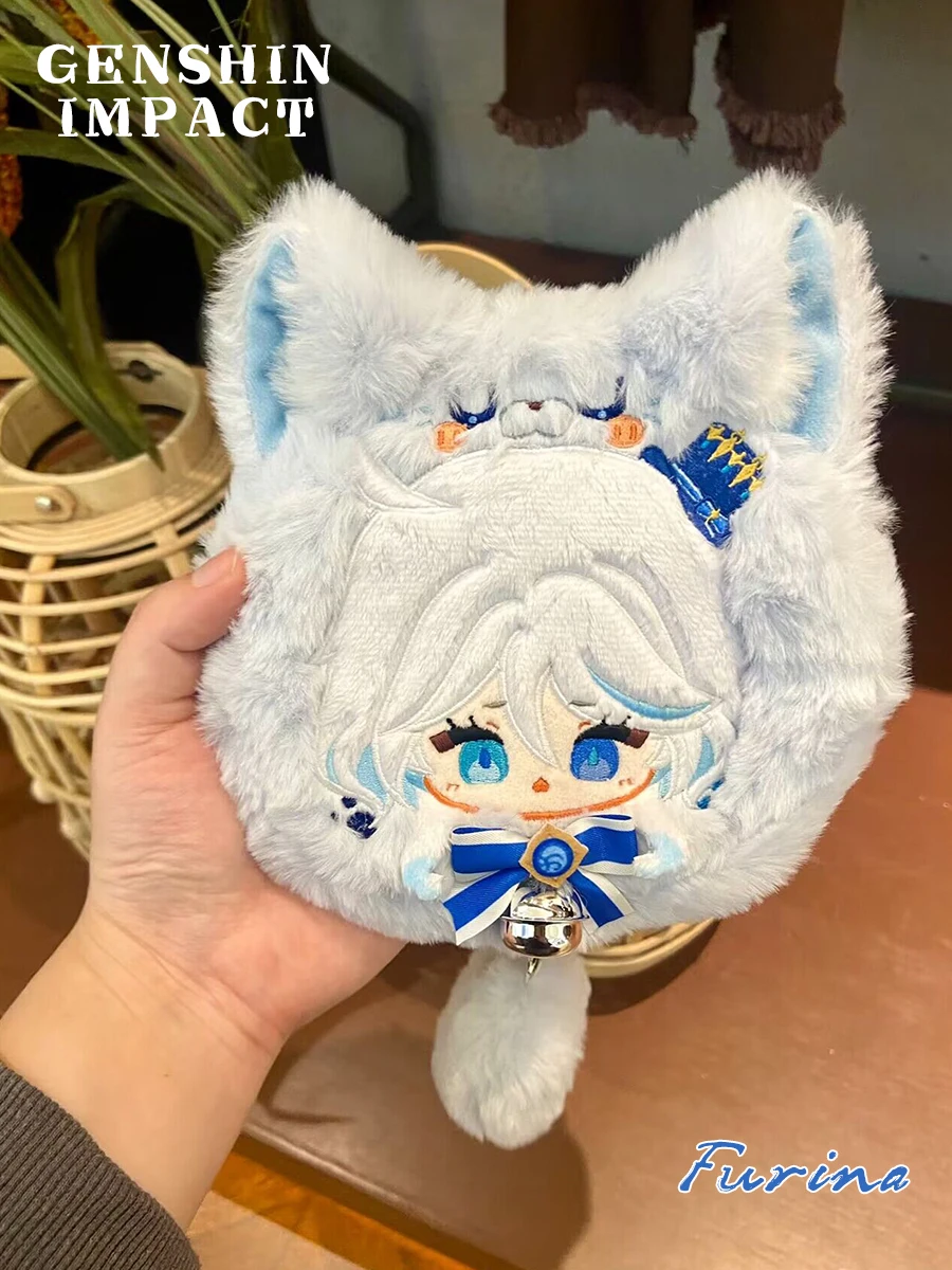 

Genshin Impact Furina Animal Series Focalors Game Headset Storage Bag Gift 15CM artoon Plush Dolls Coin Purse Wallets