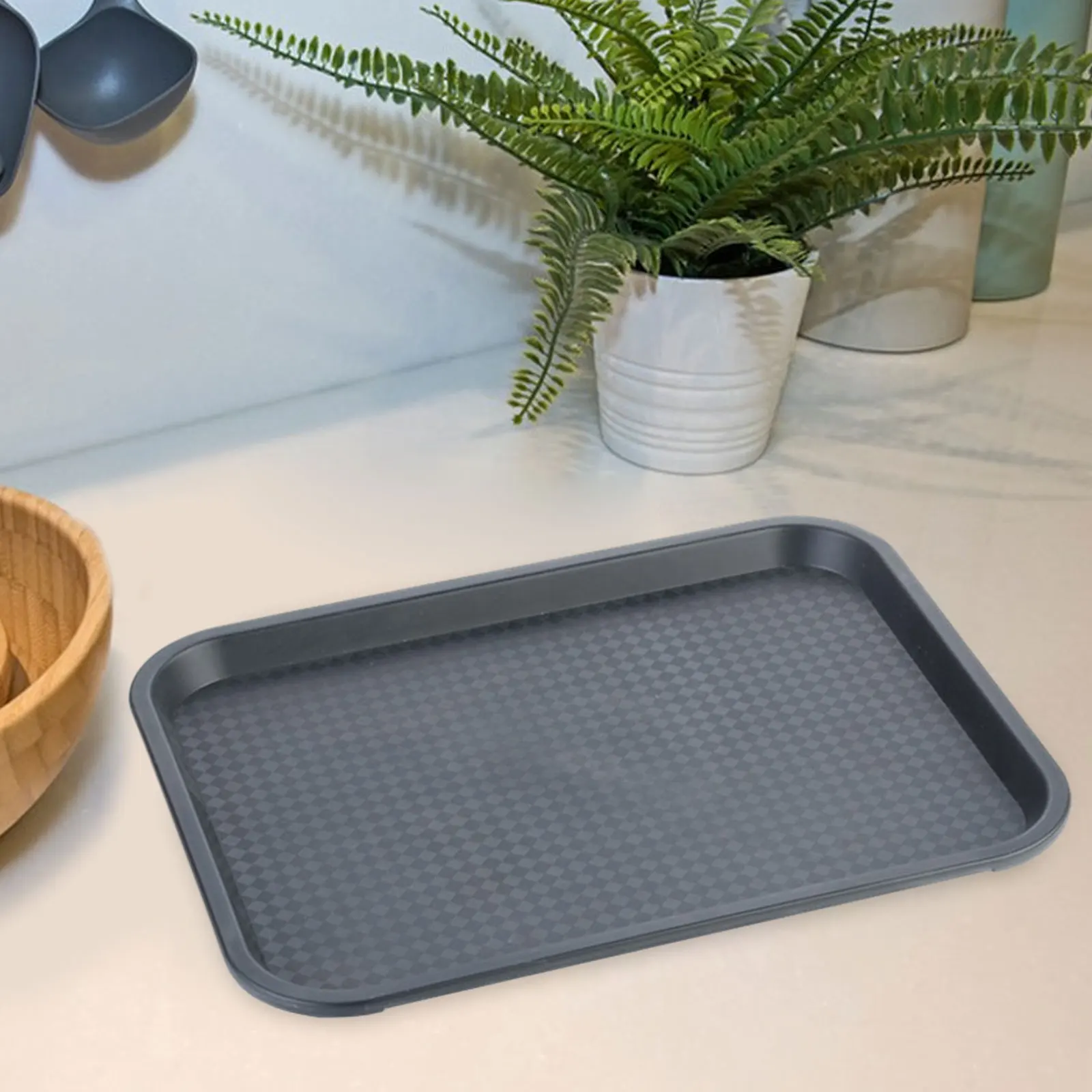 Decorative Tray Sturdy Office Multipurpose Kitchen Tea Snacks Durable Serving Tray Desk Organizer Serving Platter wooden serving tray tea tray