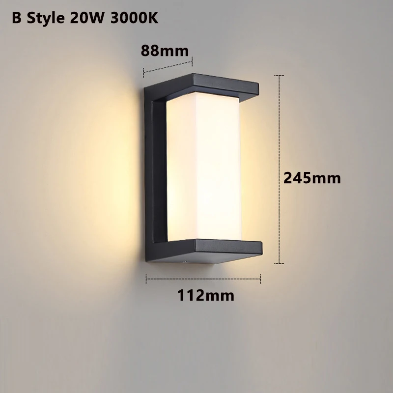 Led Outdoor Wall Light Waterproof IP65 Motion Sensor Led Outdoor Lighting Porch Lights Balcony Garden Lights Wall Lamp wall light led wall lamp motion sensor light