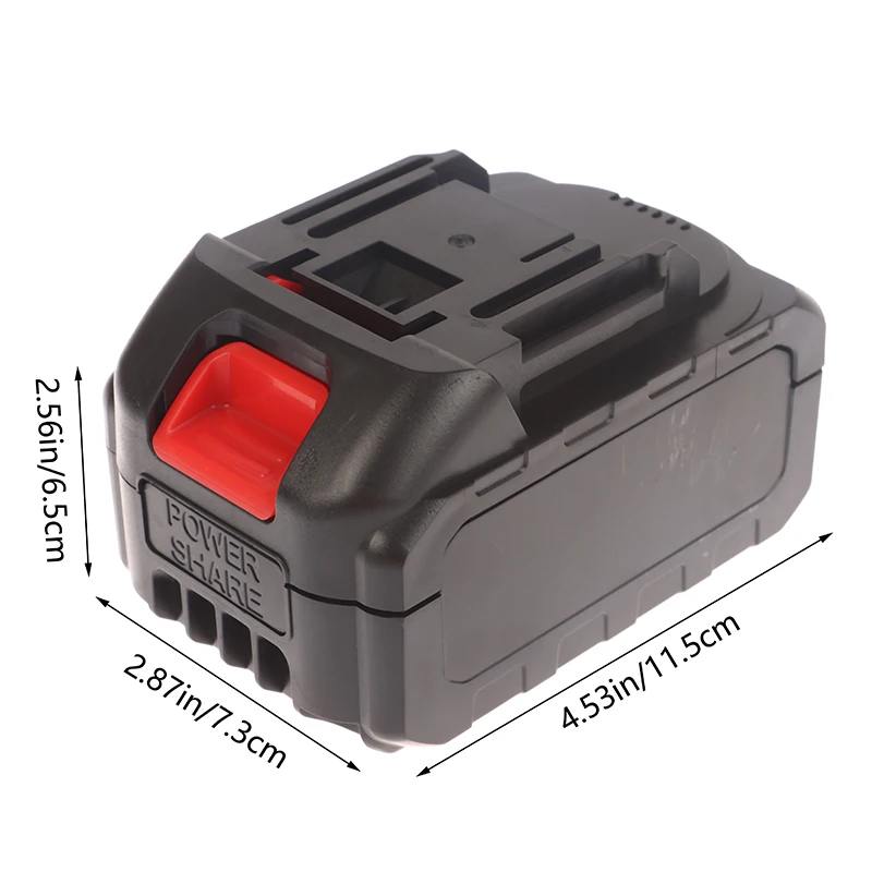 Nuovo【Custodia per batterie BMS 21V per utensili elettrici, scatola porta batterie per smerigliatrice angolare elettrica senza fili, custodia per batterie 18650 - Senza batteria】 - immagine 6