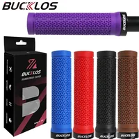 BUCKLOS Bicycle Handlebar Grip Rubber Lock on Bicycle Handles Non-slip MTB Cuffs Ultralight Shock Absorption Mountain Bike Grip 1
