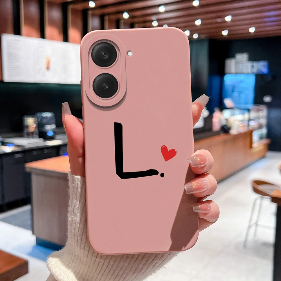 Love Letter Simple Style Shockproof Silicone Bumper Case with Camera Protection
