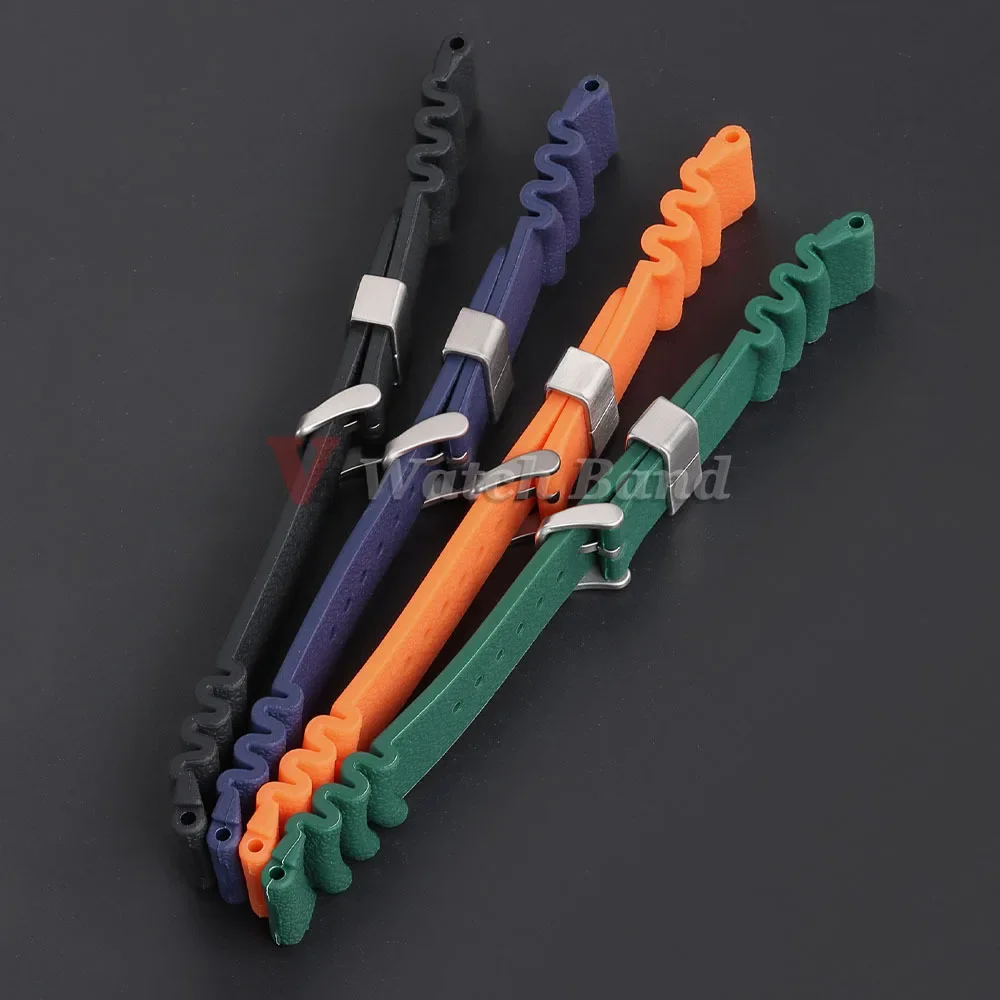 Universal Silicone Watchband for Men - Durable Sports Strap for Diving