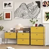 Vintage USM Haller Storage Cabinet Sideboard Haller Living Room Bedroom Stainless Steel Metal Board Modular Storage TV Cabinet 3