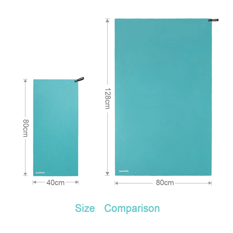 Naturehike Portable Travel Towel with Carry Bag, Fast Drying, Absorbent Sports Towels Camping Fitness Beach Swimming Towel 2