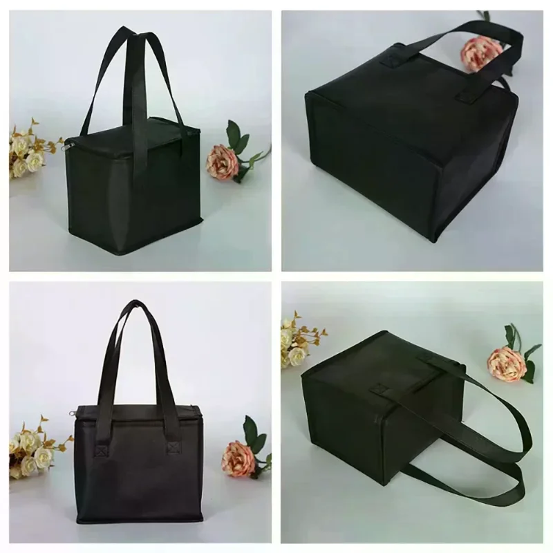 Portable Thermal Insulated Cooler Bag - Outdoor Camping BBQ Cooler Box For Foods Drinks Bento Zip Pack Leakproof Picnic Supplies