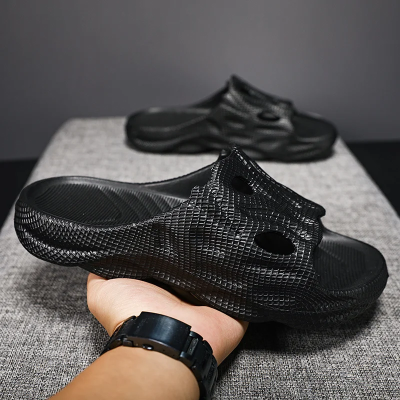 Slip-Hausschuhe für Herren, rutschfest, mit dicker Sohle, weiche Schaumstoff-Schieber, bequeme Außenbekleidung_voghion.com