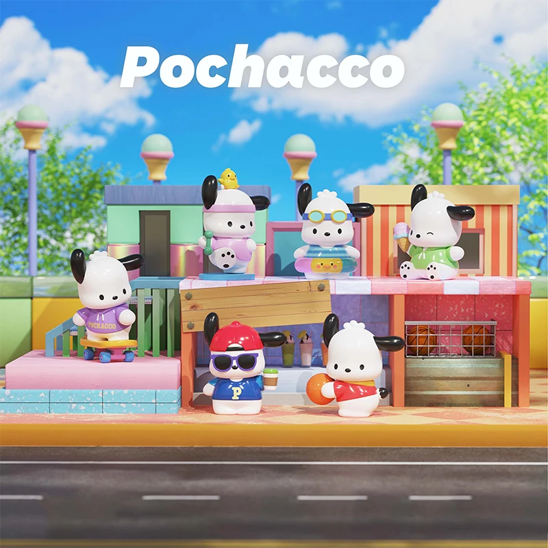 

Подлинный Sanrio почтовый аксессуар, «Куда пойти», аксессуар ручной работы, настольное украшение, фигурка милой собаки, мультяшное украшение, подарок
