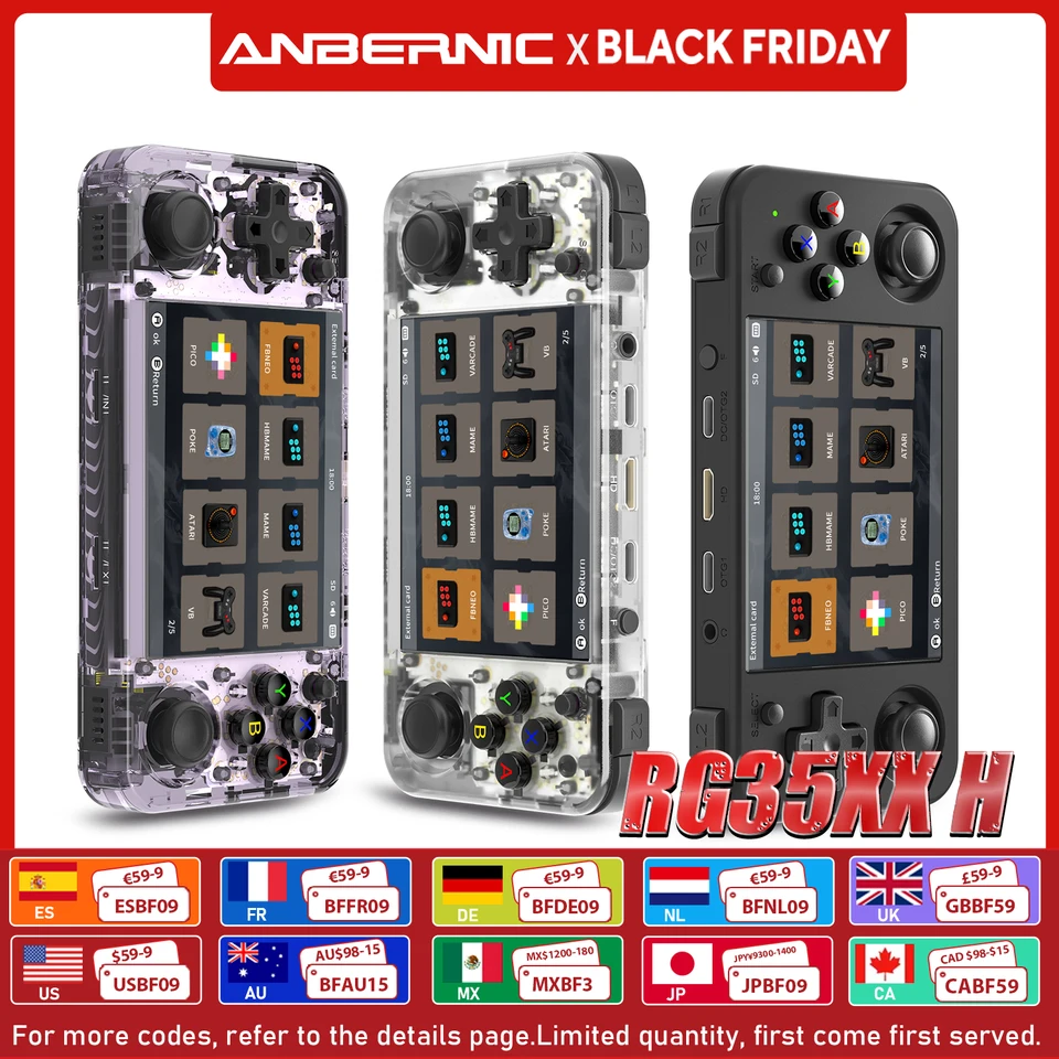 ANBERNIC RG35XX H 64Bit and-held Consoles For Playing Video Games