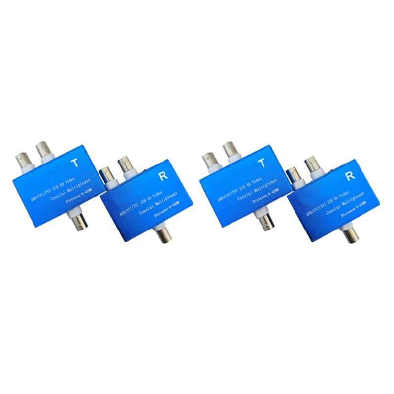 2X Two-Channel AHD/CVI/TVI1080P HD Video Multiplexer Coaxial HD Expander Adder For Camera