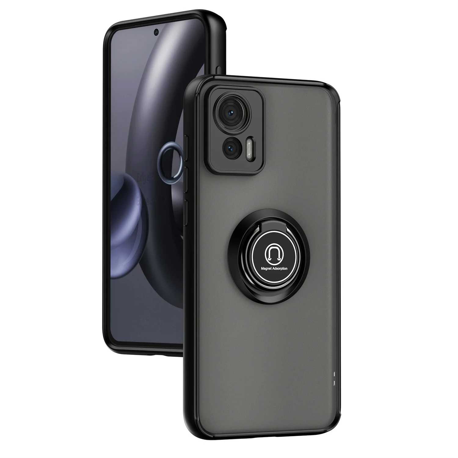 Motorola Edge Series Shockproof Case with Fall Prevention and Ring Stand Holder