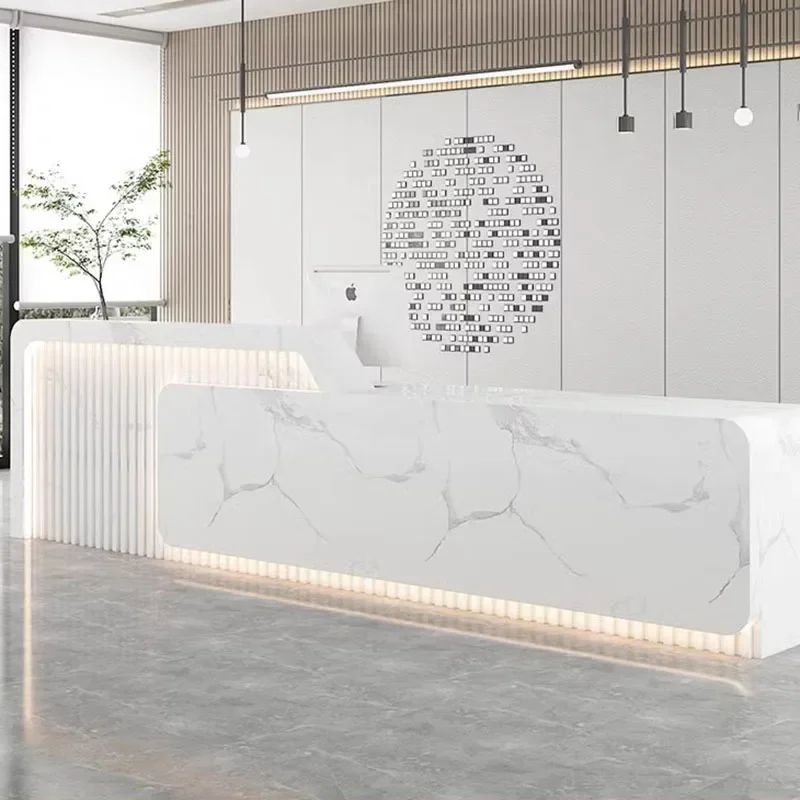 Cash Register Business Reception Counter Shop Desk Motion Office Desks Folding Wall Table Computer Tables Hallway Bellezza