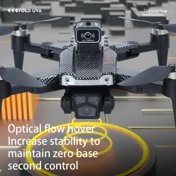 Intelligent Obstacle Avoidance Drone Foldable Rc Quadcopter with Three Cameras Optical Flow Positioning Obstacle for Kids 2