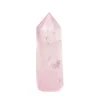 Natural Pink Crystals Wand High QualityCrafts Crystal Rose Quartz Point Tower Reiki Healing For Healing and home decoration 6