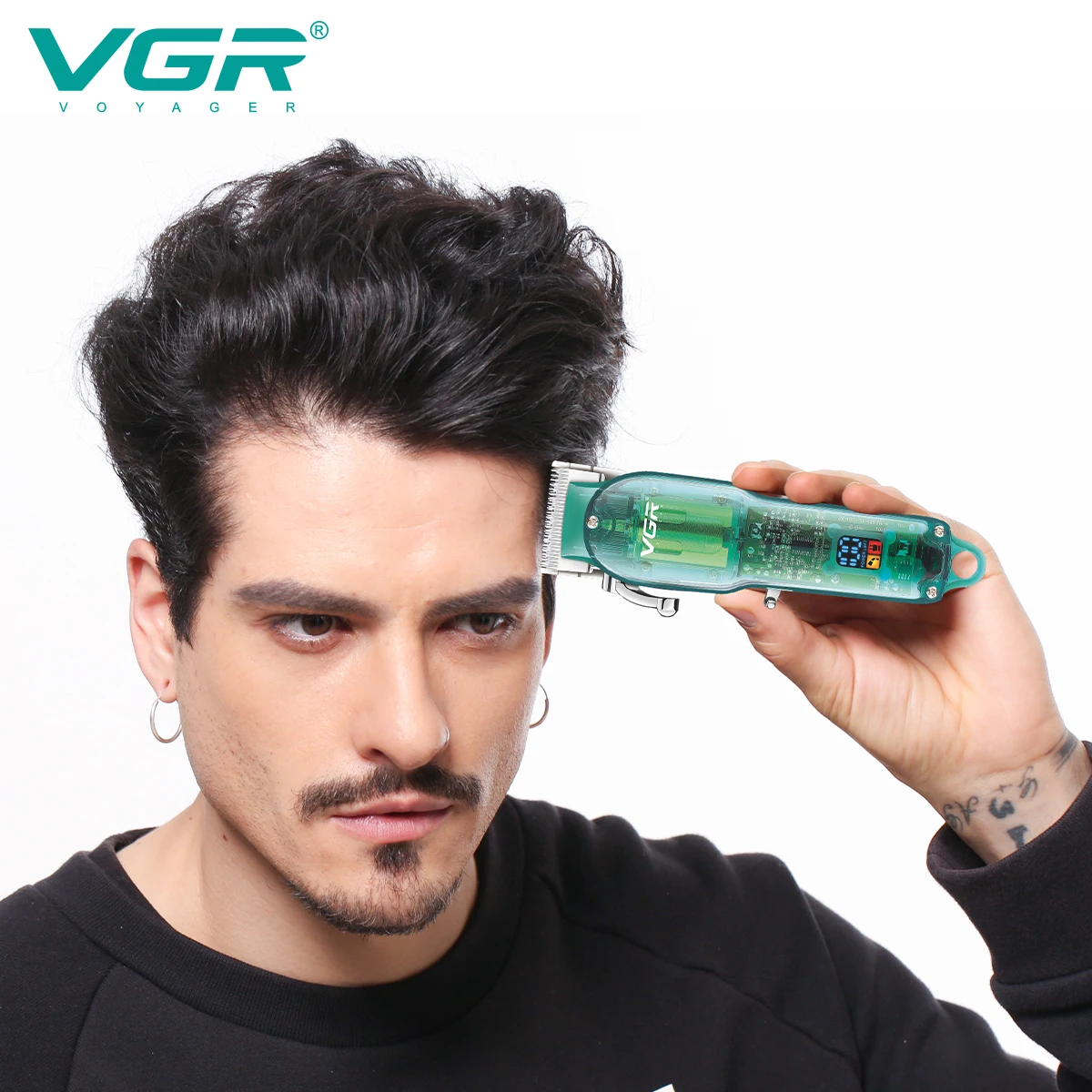 VGR maquina de cortar cabello cortapelos profesional hombre Cortapelos  Eléctrico Máquina cortadora de cabello Ajustable Recortador de pelo  Inalámbrico Barbero Corte de cabello 9000 rpm Cortapelos para hombre V-003  - AliExpress