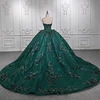 Jancember Strapless Ball Gown Sequins Court Train Appliques Lace Up Stylish Quinceanera Dresses 2023 Vestidos De 15 Años DY6521 2