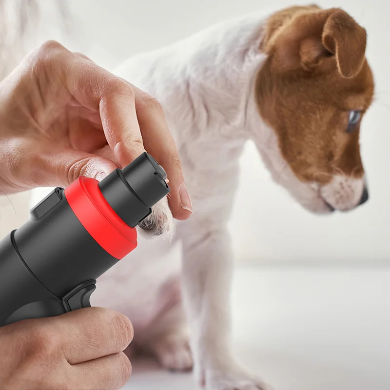 Automatic Low Noise Dog Nail Trimmer, Grinder with LED Light, Pet Grooming Supplies, 3 Speed
