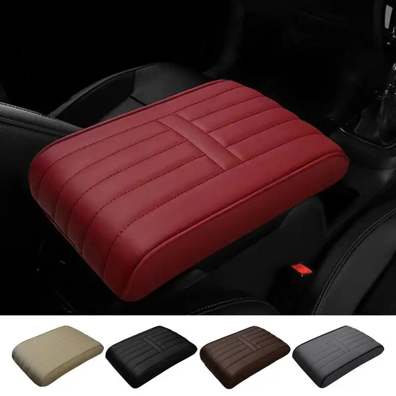 

Armrest Pads For Car Central Armrest Box Console Cover Non Slip Memory Foam Auto Armrest Cushion Waterproof PU Leather Pad