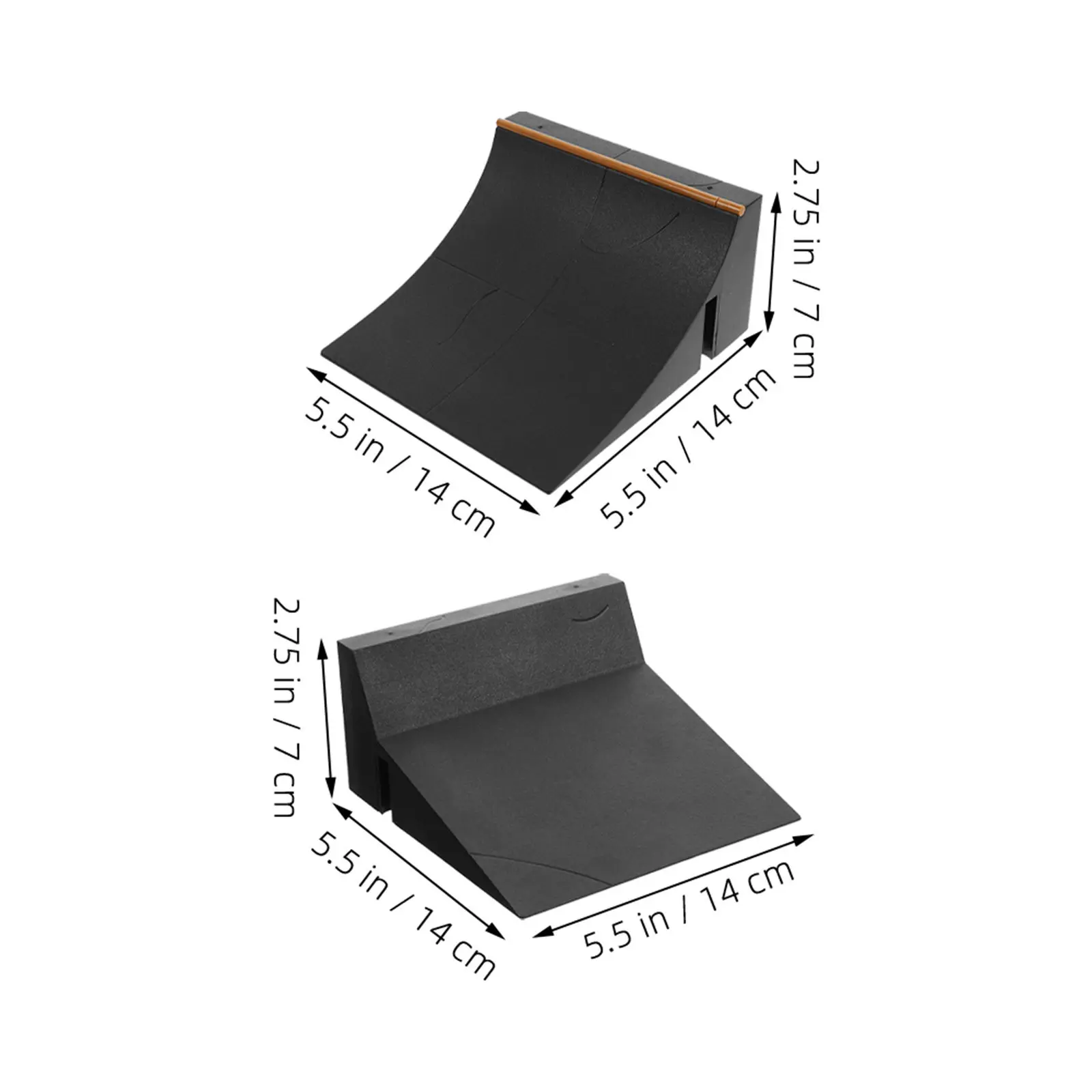 2Pcs 핑거보드 플라스틱 스케이트보드 파크 램프 핑거 스케이트보드 장애물 키트 어린이 훈련 창의력 놀이 핑거보드 소품