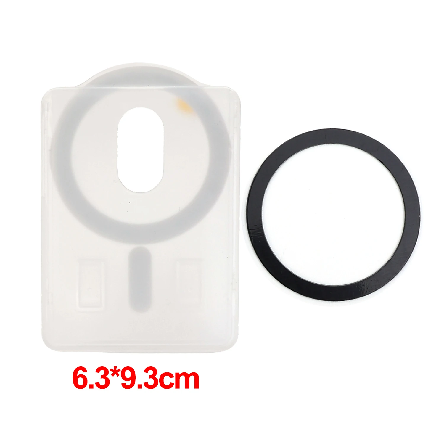 Magnetic Transparent Card Holder Case with Stand