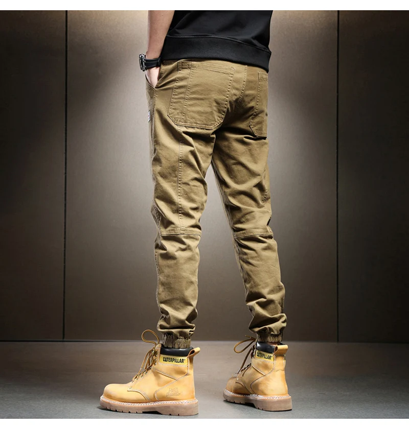 cargo pants with straps Streetwear Fashion Casual Cargo Pants Men Overalls Spliced Designer Loose Fit Trousers Hip Hop Joggers Men Leisure Baggy Pants cargo pants