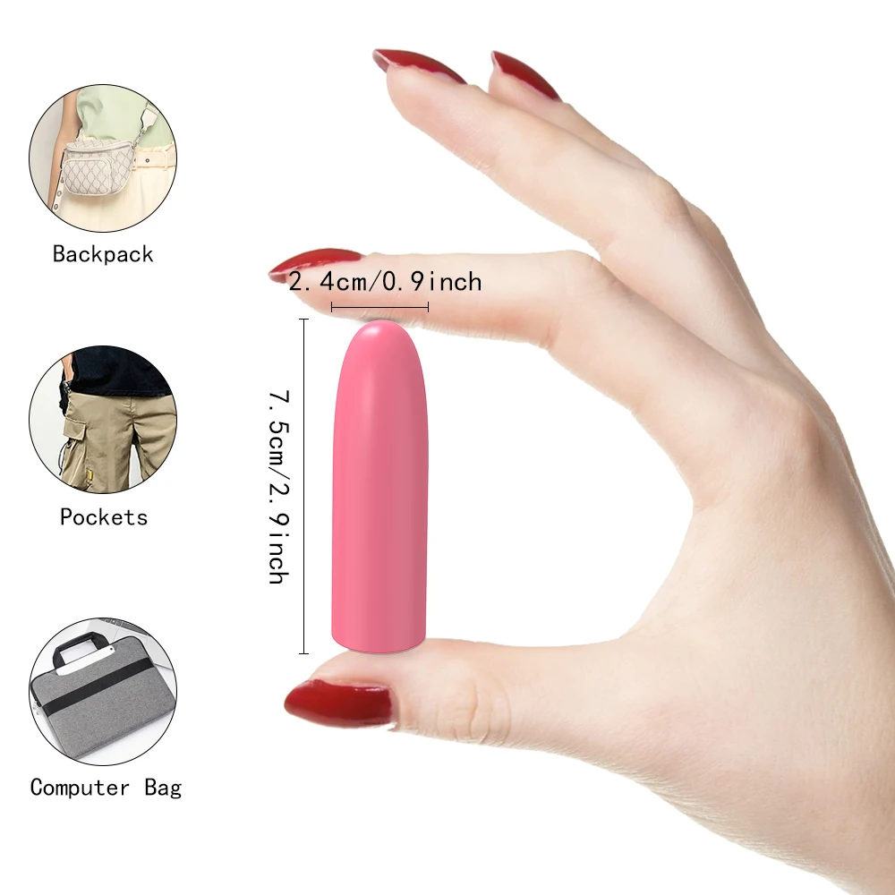 Mini vibrator Bullet, stimulator clitoridian pentru femei, vibrații puternice la punctul G, masturbare feminină, erotic, pentru adulți_voghion.com