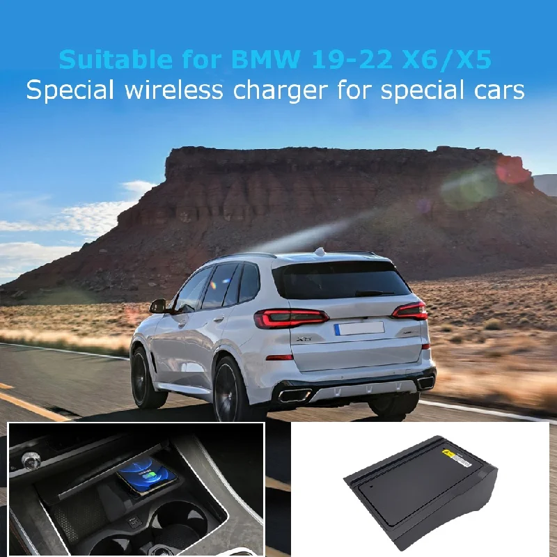 Wireless Charger for BMW X5/X6 (G05/G06) 2011-2022 2020 2021 Car Interior Accessories Mobile Phone Onboard Car Charging Pad detail image 1