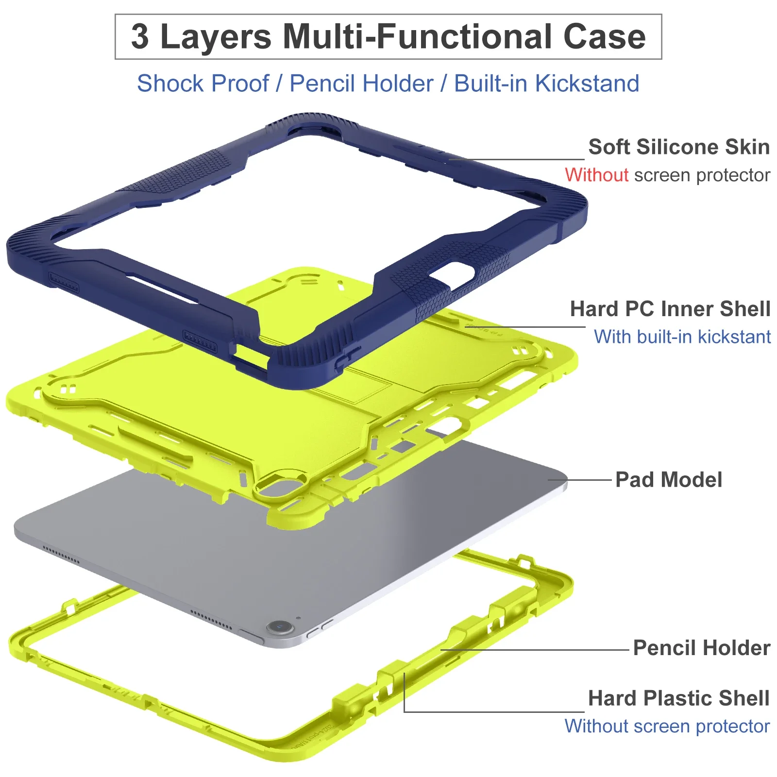 Durable Armor Stand Back Case with Built-in Stand