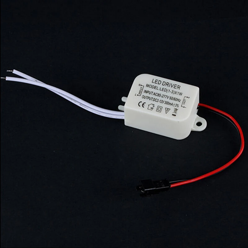 

1pcs Transformer LED Power Supply Driver Electronic Adapter 3X1W Simple AC 85V-265V to DC 2V-12V 300mA LED Strip Driver