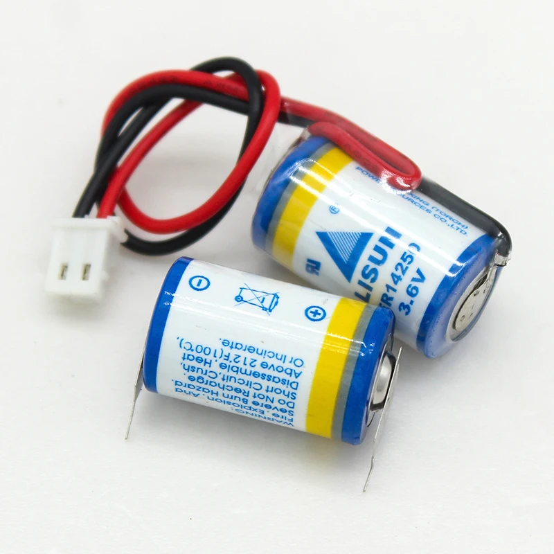 

2pcs/lot ER14250 PLC 3.6V Instrument Battery 1/2AA Accessories Parts