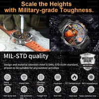 Montre connectée militaire T-Rex3 Ultra GPS pour hommes, boussole GPS intégrée, altimètre, baromètre, étanche 5ATM, 2026mAh, nouveauté 650 2