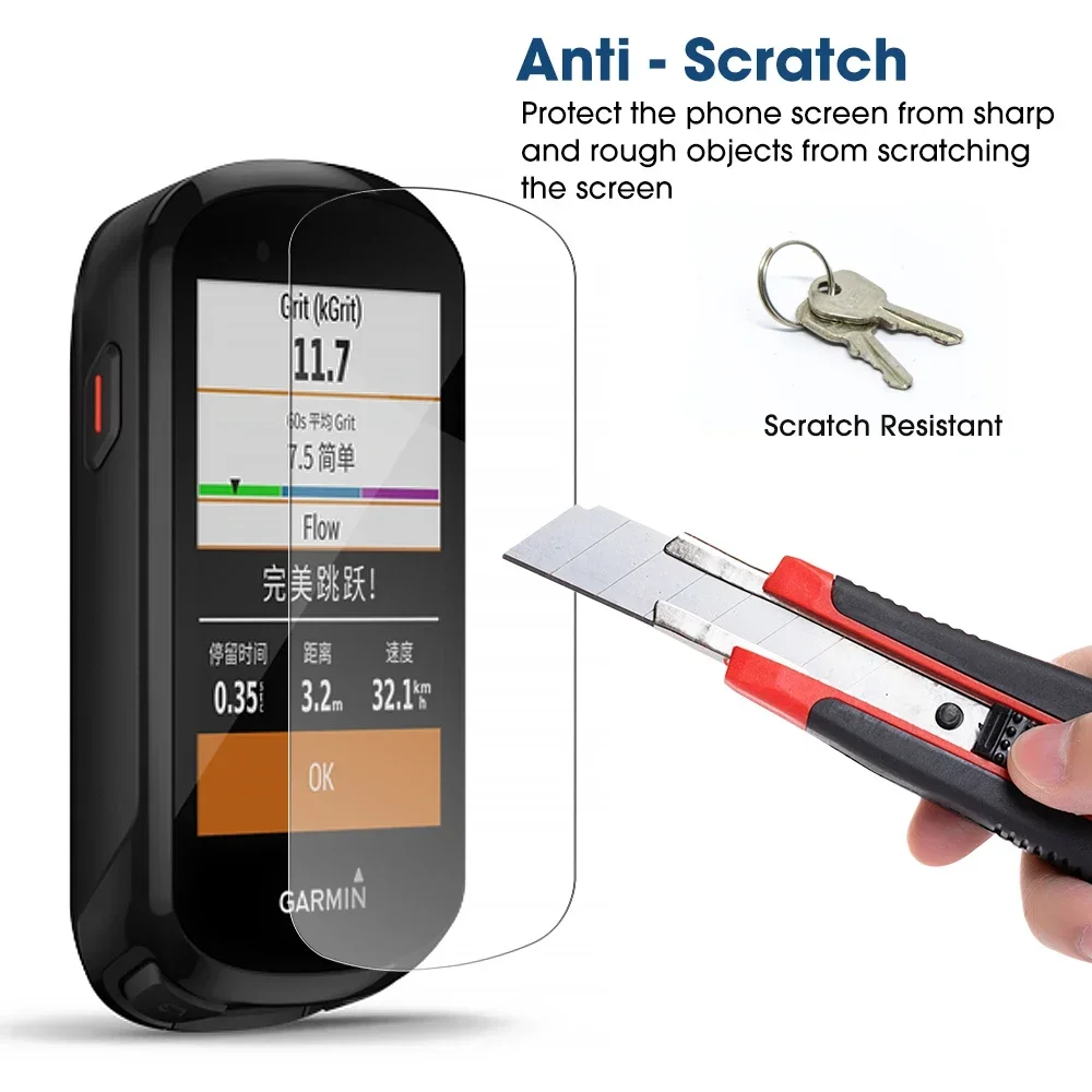 Premium HD Tempered Glass Screen Protector for Bicycle GPS Stopwatch