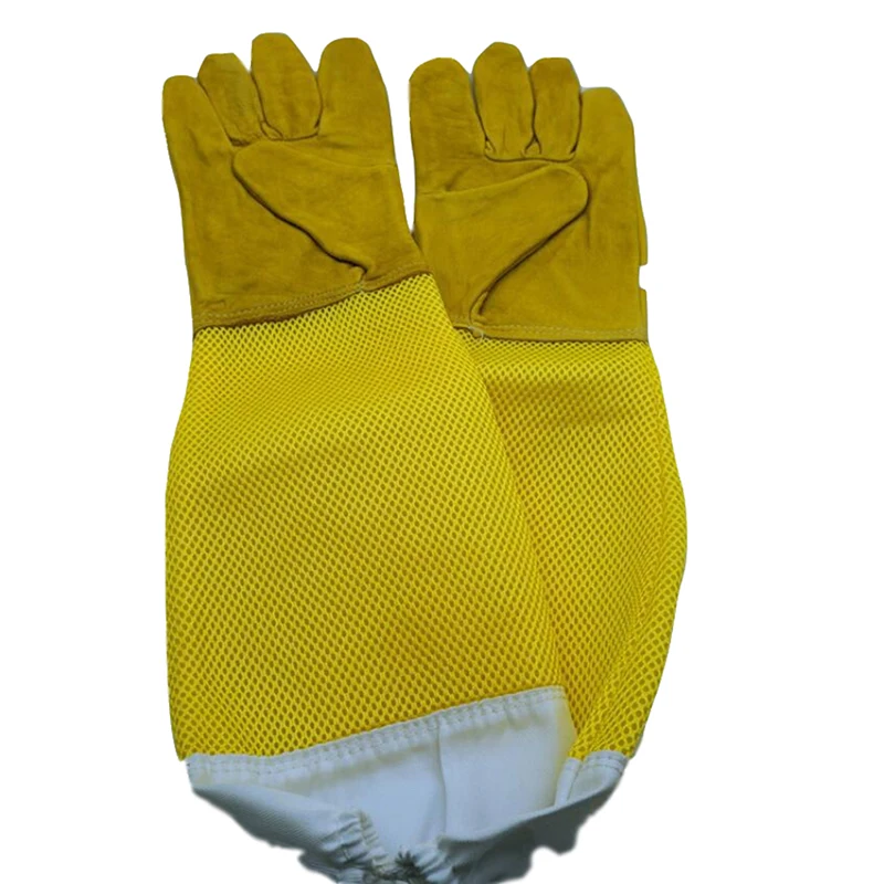 1-Pair-Beekeeper-Prevent-Gloves-Protective-Sleeves-Ventilated-Professional-Anti-Bee-For-Apiculture-Beekeeper-Beehive-Yellow.jpg 1 Pár Méhész Megakadályozza A Kesztyű Védőhüvelyeit Szellőztetett Professzionális Méhellenes Méhek Méhsárga - Image 5
