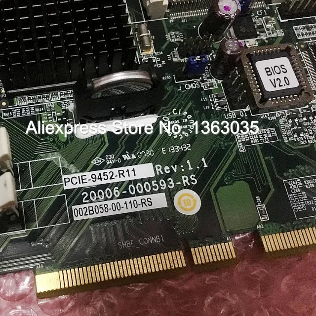 НОВАЯ карта процессора промышленной материнской платы PCIE-9452-R11 Rev: 1.1 2