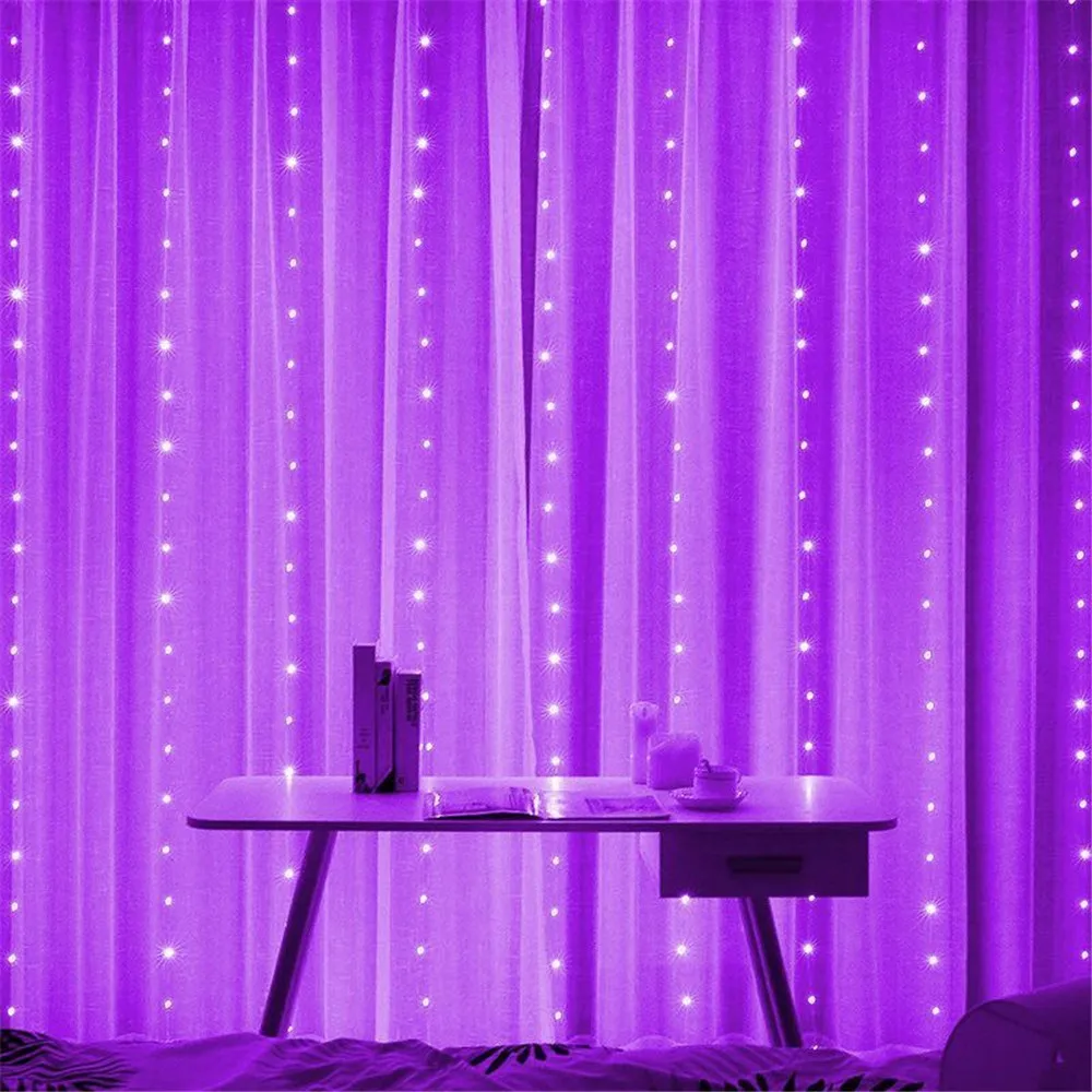 thumbnail image 1 of Guirnalda de luces LED con 8 modos para bodas, USB, 3 m, 4 m, 6 m, para decoración de fiestas, exteriores, vacaciones, dormitorio, Navidad, 1 of 5