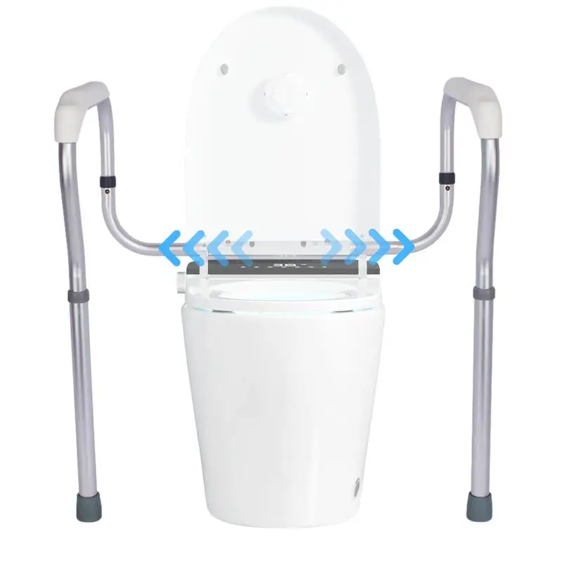Toilet Rails for Elderly Adults Aluminum Alloy Safety Frame for Toilet Adjustable Easy Assembly Anti Slip Grab Bar bathroom handrail bedside handrail aid
