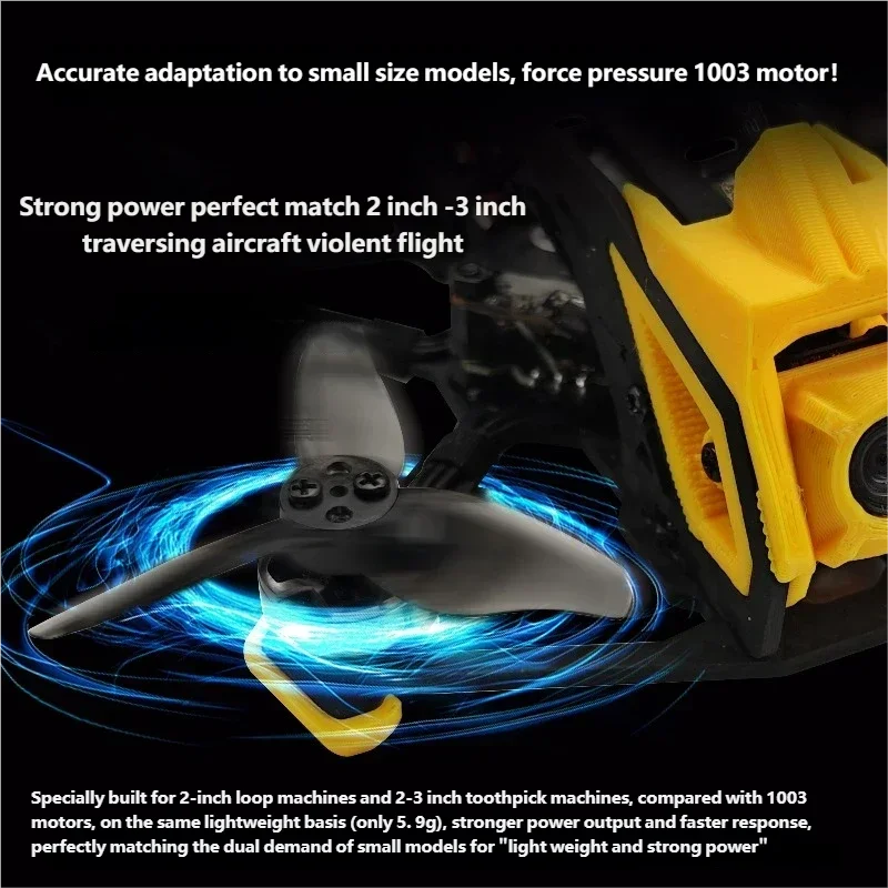 DarwinFPV Bling 1104 5000KV Бесщеточный двигатель, подходящий для FPV гоночной воздушной модели, высокоскоростной профессиональный полетный силовой основной компонент thumbnail 5