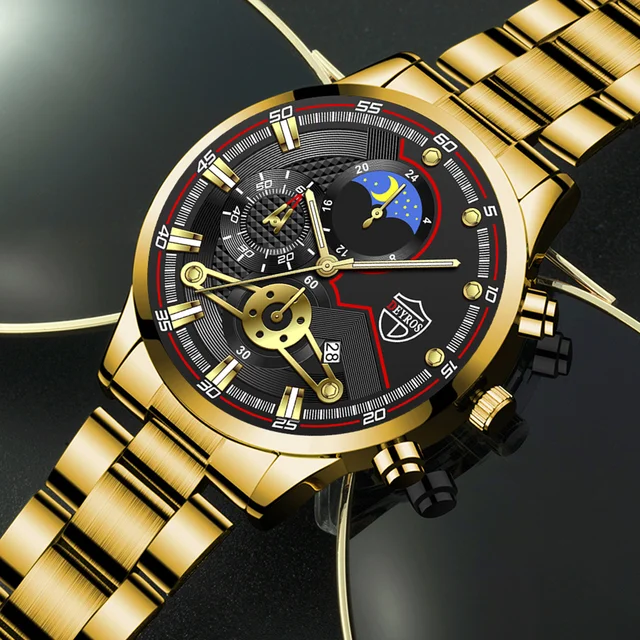 Reloj Hombre Men's Luxury 3-Piece Business Watches Mens - Image 2