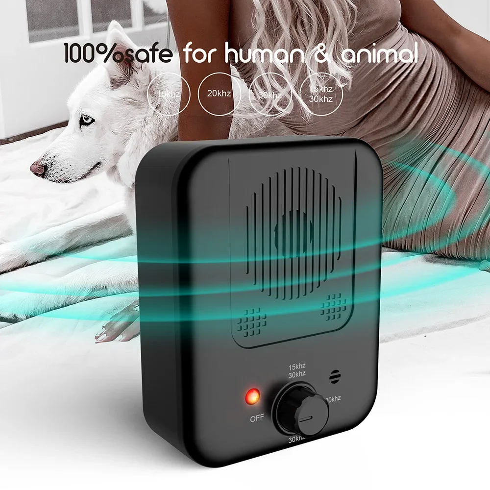 

Ultrasonic Dog Bark Stopper Repeller Device Pet Training Stop Barking Anti Noise Deterrents Supplies Training Supplies