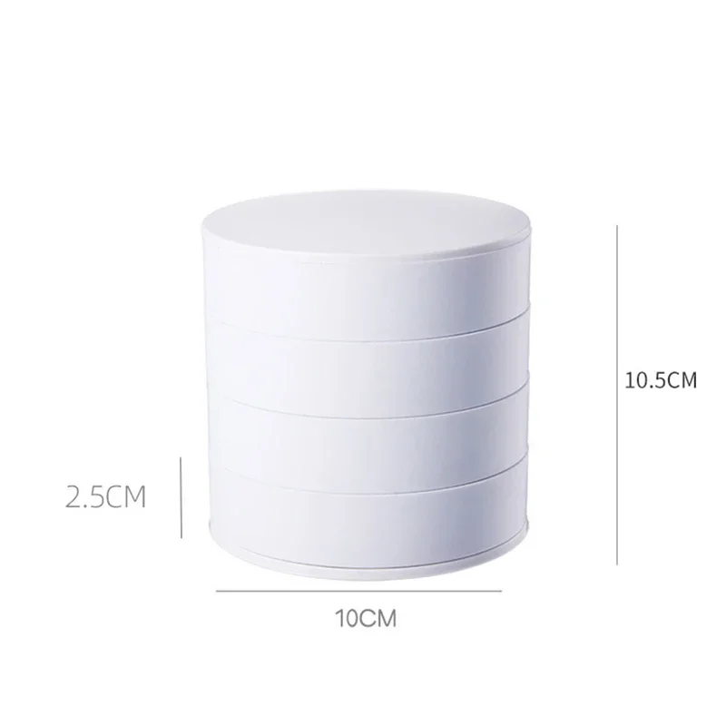 Jewelry Organizer For Big And Small Jewelry 4-Tier Rotatable Modern Style Holder Home Decoration