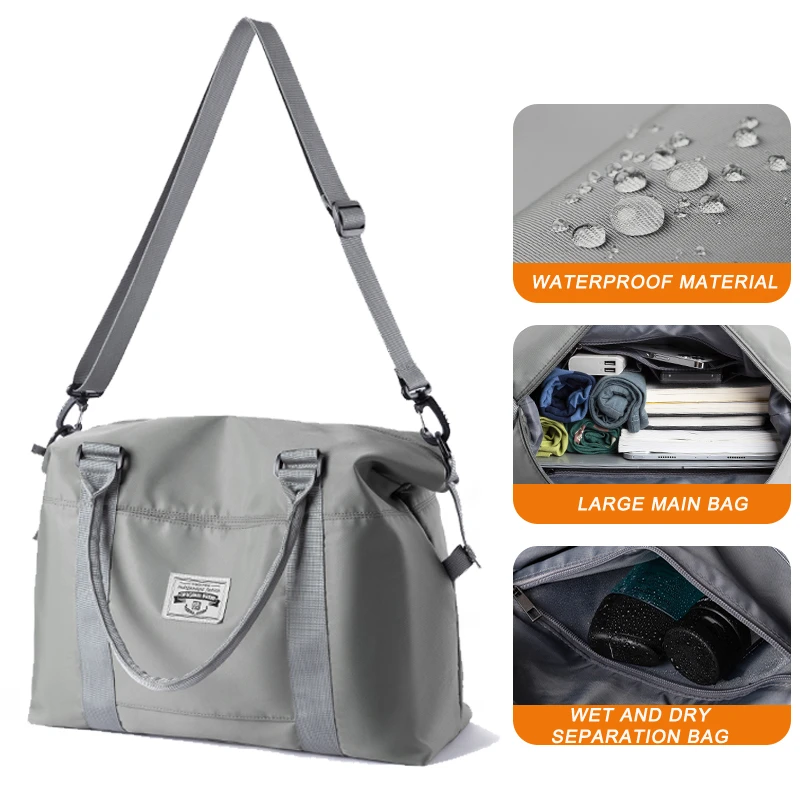 Travel Bags Waterproof for Men Durable Oxford Large Capacity Luggage