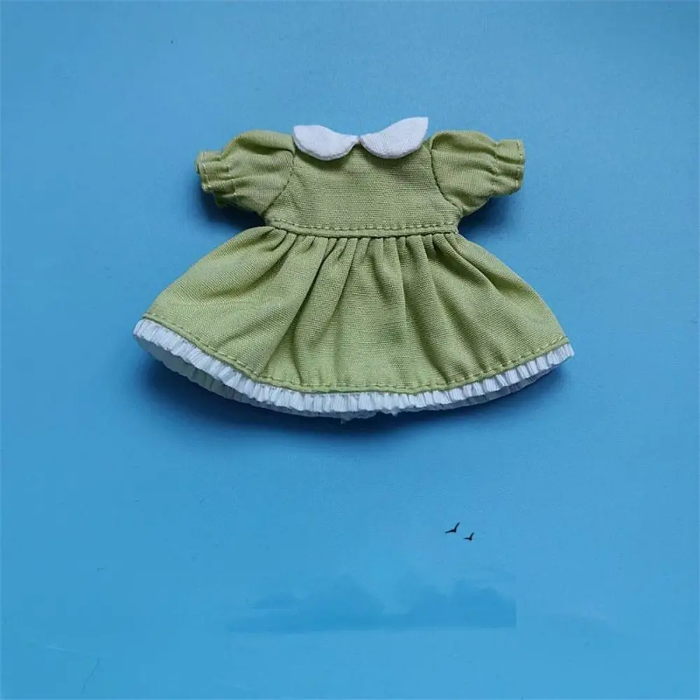 Handmade Pure Color Dresses Fashion Puff Sleeve Dolls Outfits Dresses Accessories 6 Styles Dolls Tops 1/11 OB11 Dolls/1/12 BJD